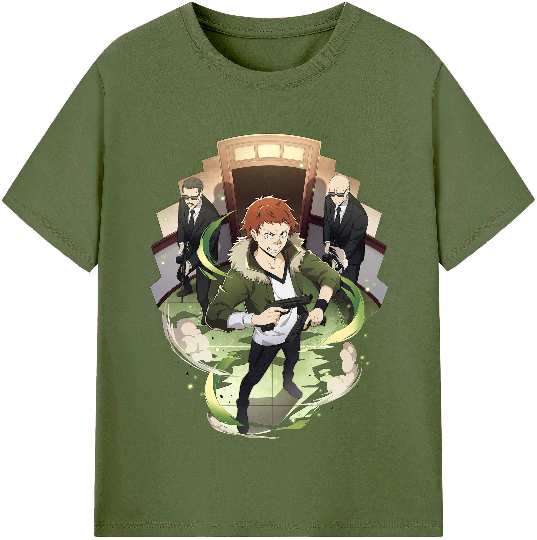 （画像用） 文豪ストレイドッグス Bungo Stray Dogs 綿100％半袖Tシャツ（フロントプリント）
